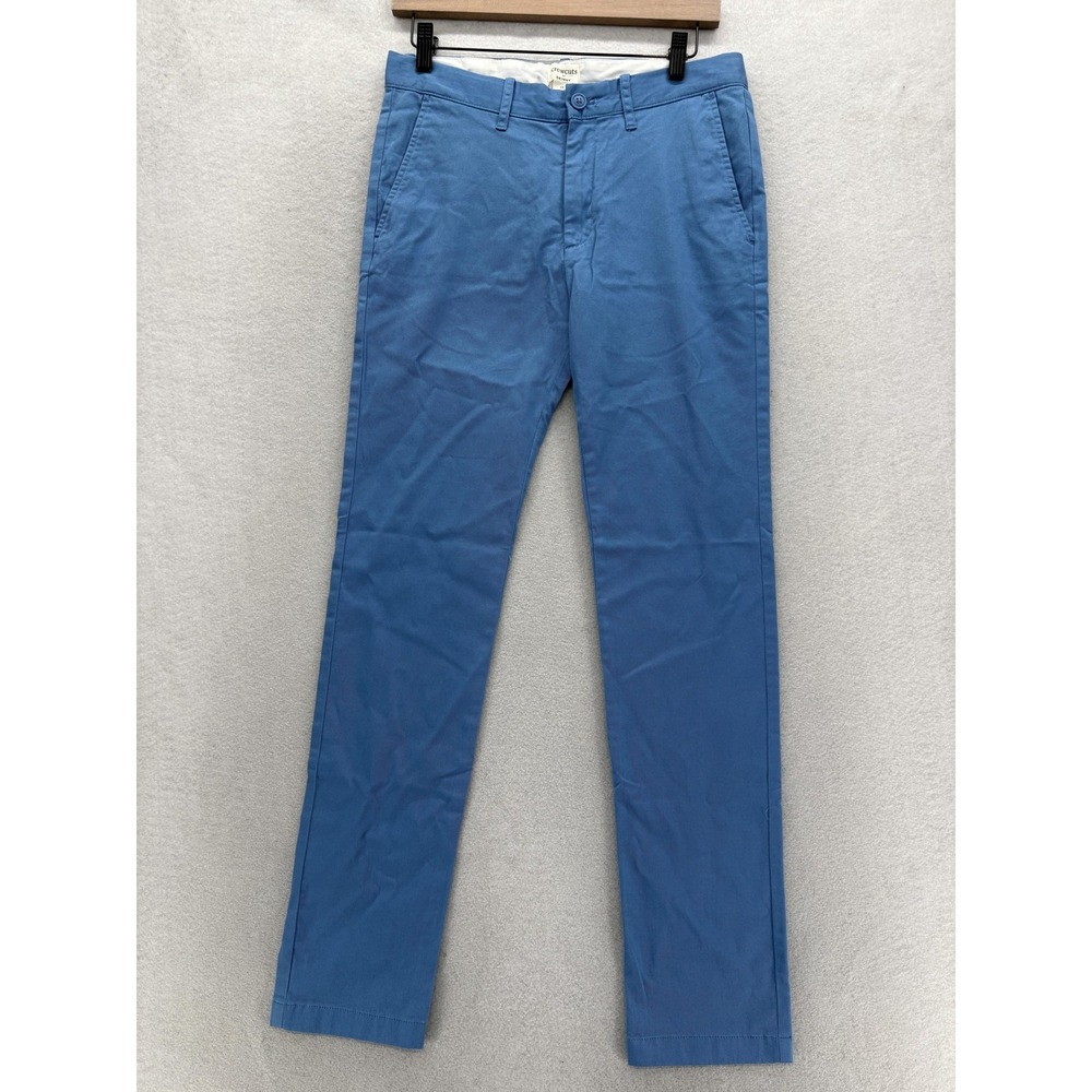 J. Crew Crewcuts Skinny Chino Pants Boys 16 Blue Stretch Twill School Unirofm